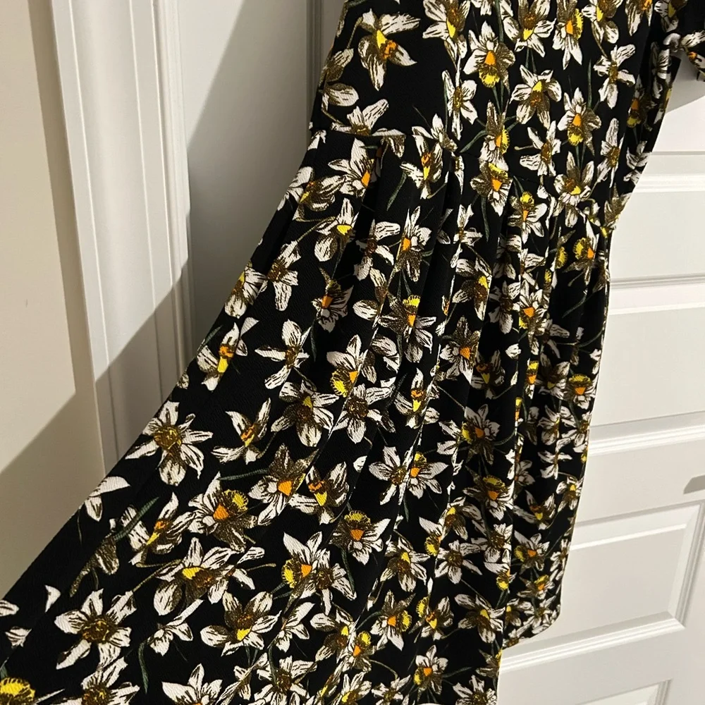 Lularoe Daffodil Dress Yellow on Black Size 2XL